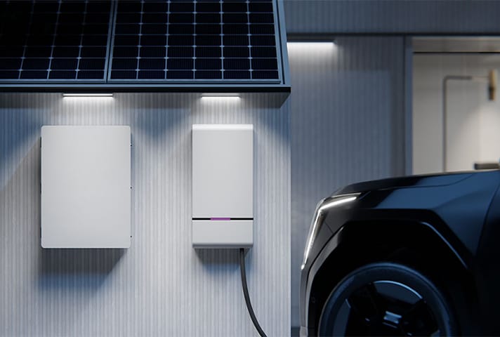 2024 Kia EV9 utilizing vehicle to home capabilities to power up a house during off-peak hours